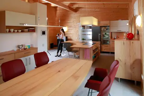 Kompletteinrichtung im Blockhaus 