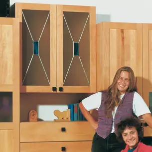 Tiffany-Technik in der Schrankfront 