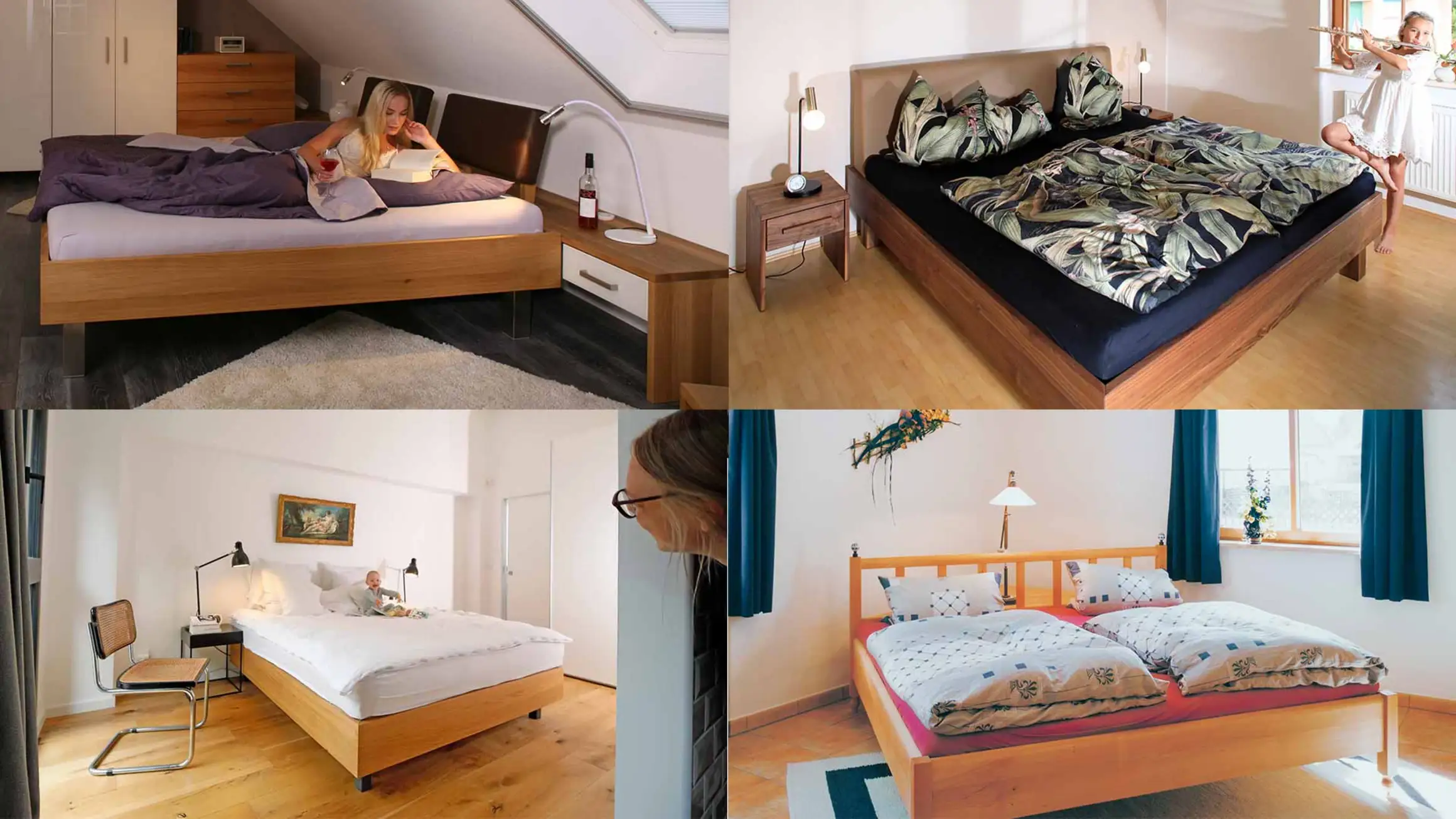 Massivholzbetten von den Möbelmachern 