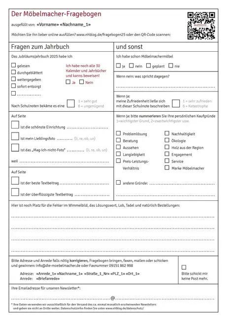 Interaktiver Fragebogen 