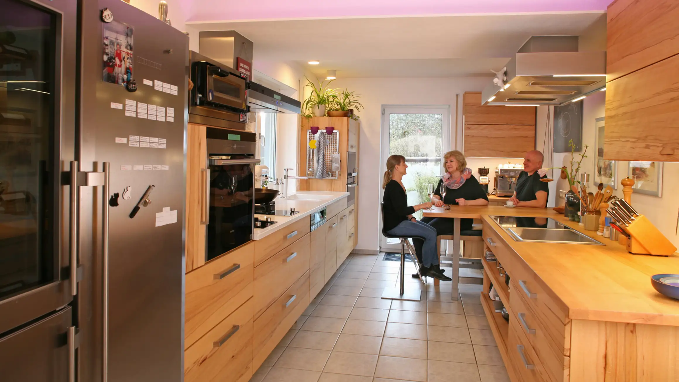 Vollholzküche aus Buche Massivholz Vollholzküche aus Buche Massivholz