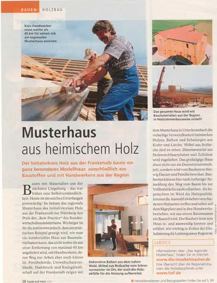 Artikel in der House and More Artikel in der House and More