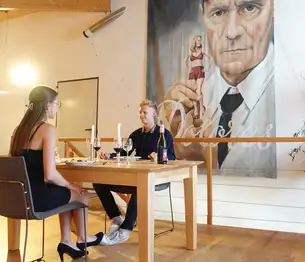 Ausziehtisch in Buche Ausziehtisch in Buche