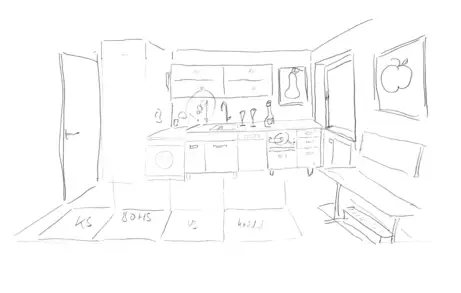 Koch- und Spülenzeiele in der Eschen-Massivholzküche 