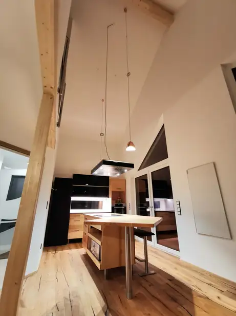 Im Giebel abgehängte Umlufthaube