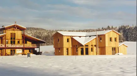 Das regionale Musterhaus im Winter Das regionale Musterhaus im Winter