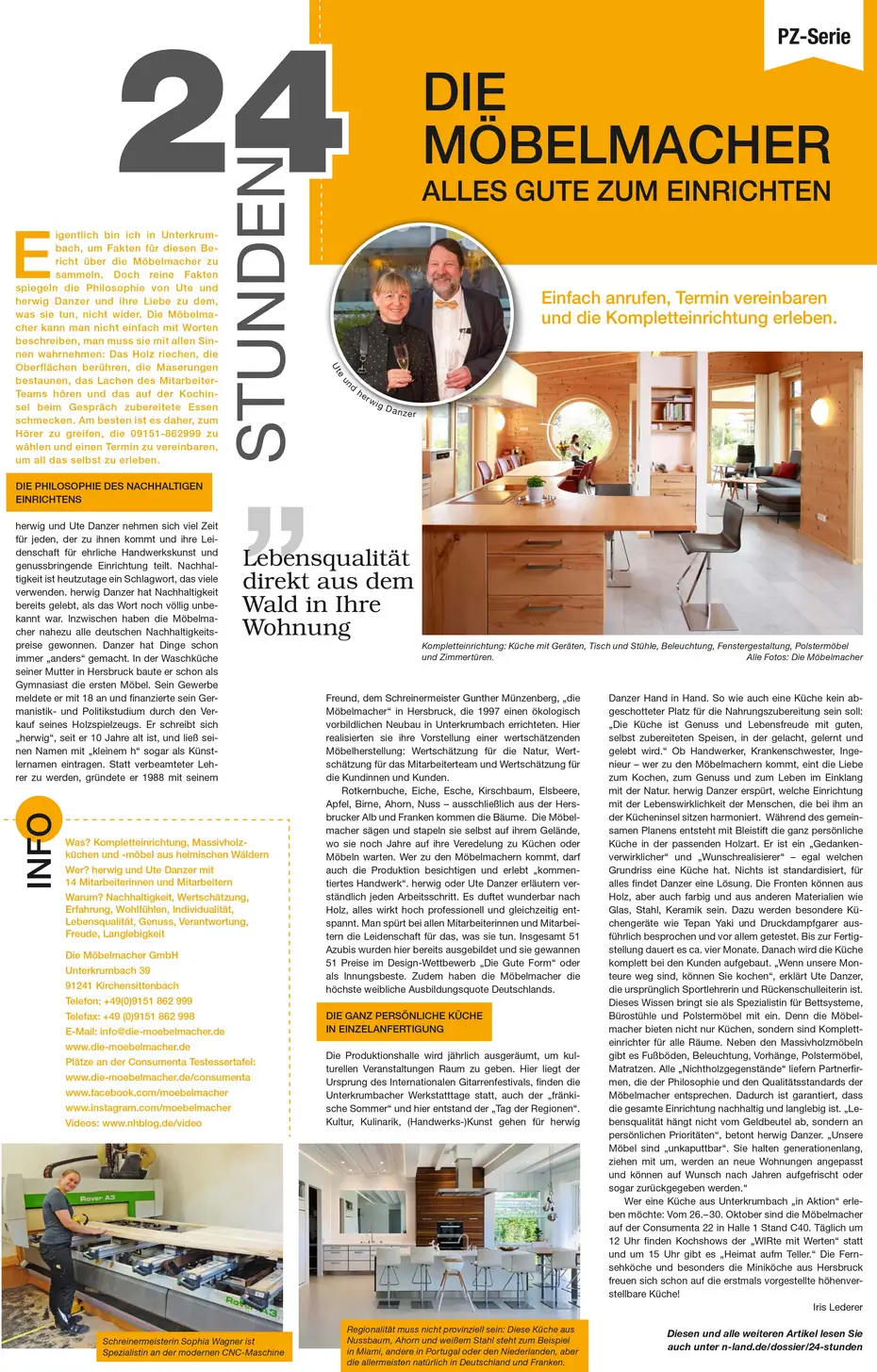 Möbelmacher in der Zeitung 