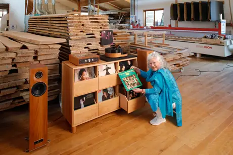 Schallplattenschubladen