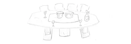 Der erste Konferenz- und Kochtisch 