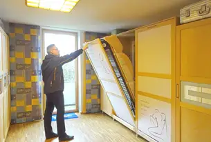 Klappbett als Gästebett für zwei 