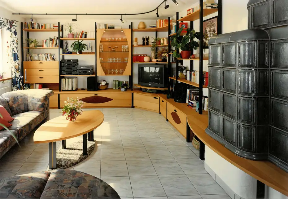 Schrankwand für Bücher 