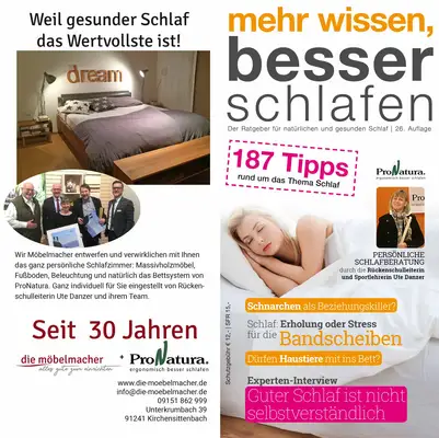 Broschüre 187 Tipps für gesunden Schlaf