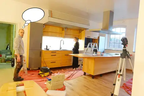 Massivholzküche in Rüster, so heißt das Holz der Ulme Massivholzküche in Rüster, so heißt das Holz der Ulme