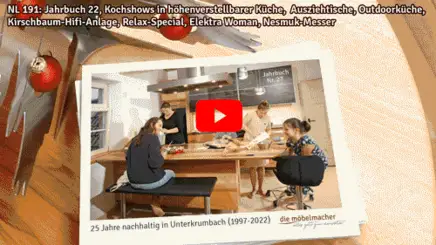 Newsletter der Möbelmacher mit Vorlesevideo Newsletter der Möbelmacher mit Vorlesevideo