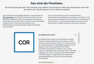 Finalist beim Deutschen Nachhaltigkeitspreis 2025 