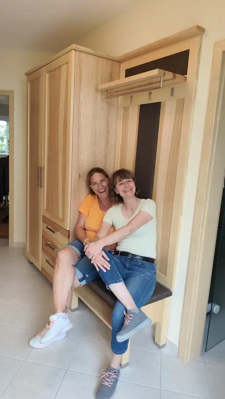 Stoff als Möbelfront 