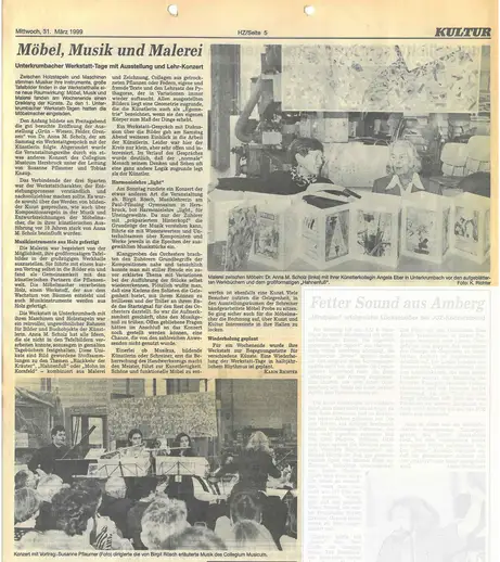 Bericht über die WErkstatt-Tage in der HZ 1999