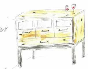 Im Gespräch mit dem Kunden entsteht das erste Skribble 