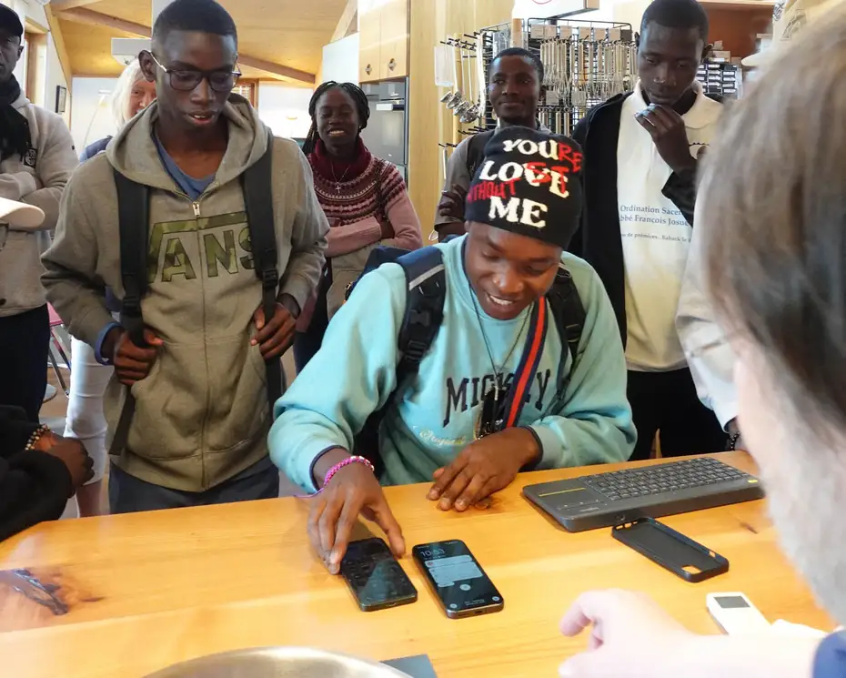 Ladestation in der Arbeitsplatte 