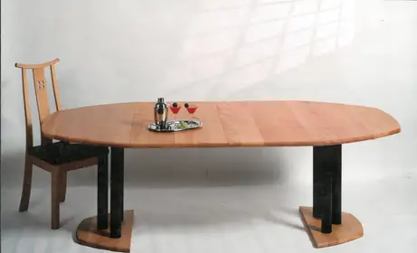 Kugelsechseck als Ausziehtisch Kugelsechseck als Ausziehtisch