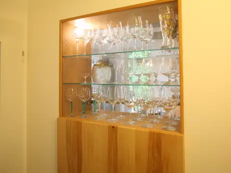 Durchblick in die Küche vom Gang aus 