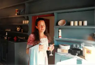 Ute Dannhäuser spielte das Burgfräulein