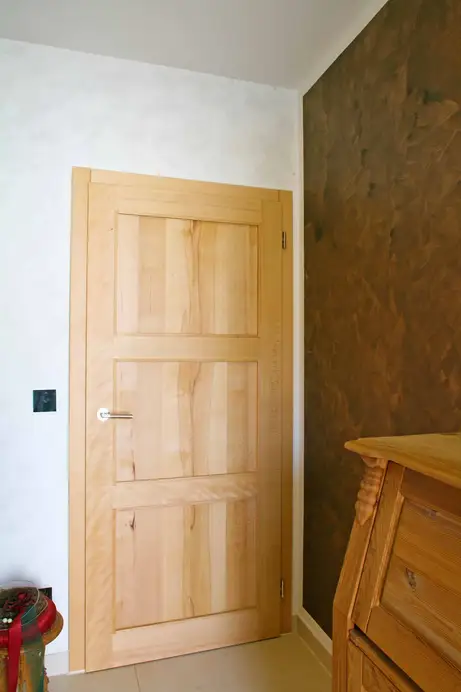 Drehtür mit Holzfüllungen Drehtür mit Holzfüllungen
