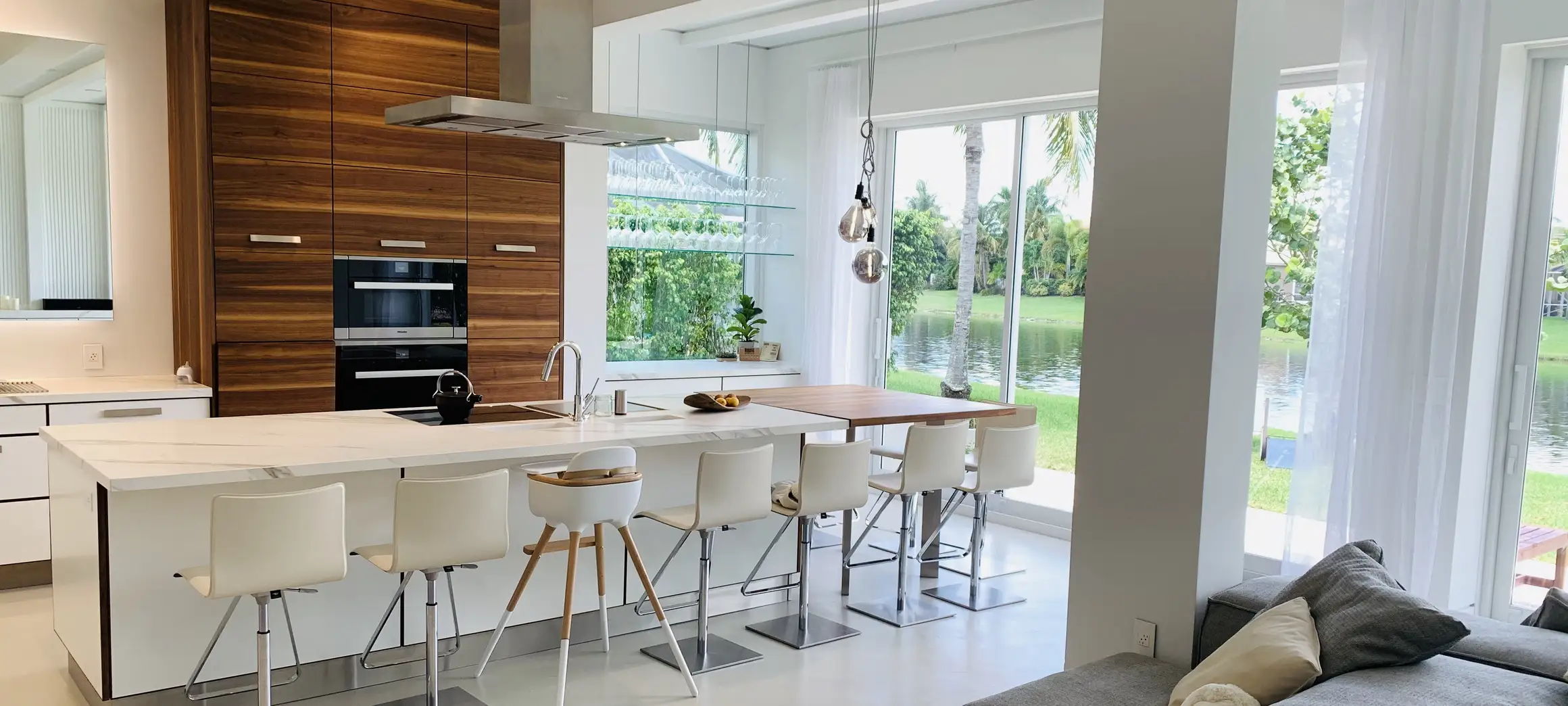 Massivholzküche in Miami 
