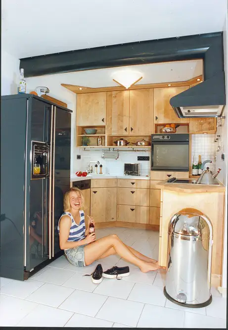 GE Side by Side Kühlschrank in blau