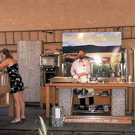 Granit auf Aluwabe sls Möbelfront 