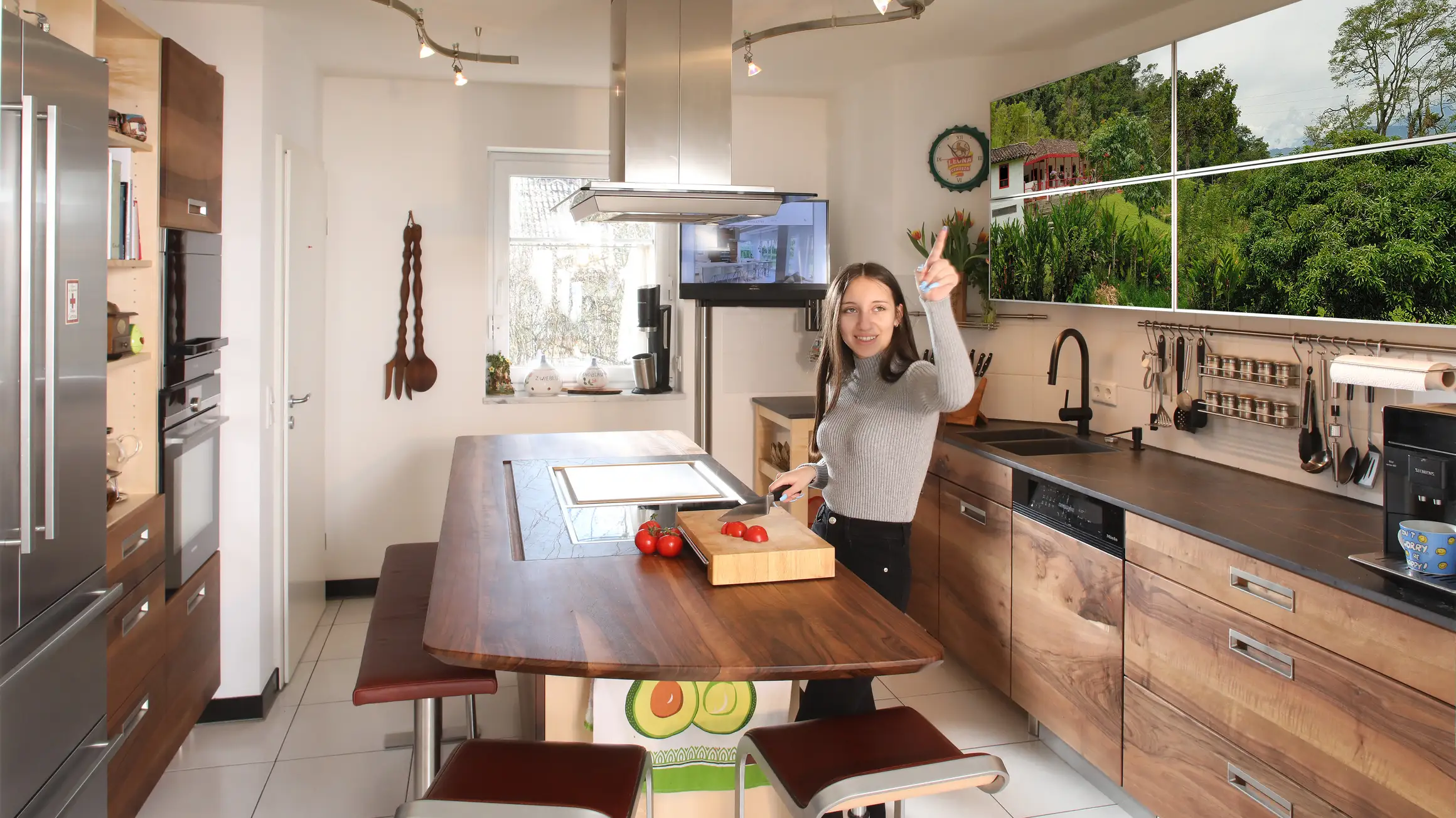 Nussbaum Massivholzküche Nussbaum Massivholzküche