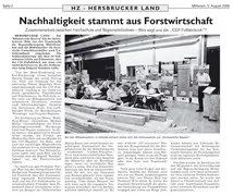 CO² Fußabdruck von Massivholzmöbeln CO² Fußabdruck von Massivholzmöbeln
