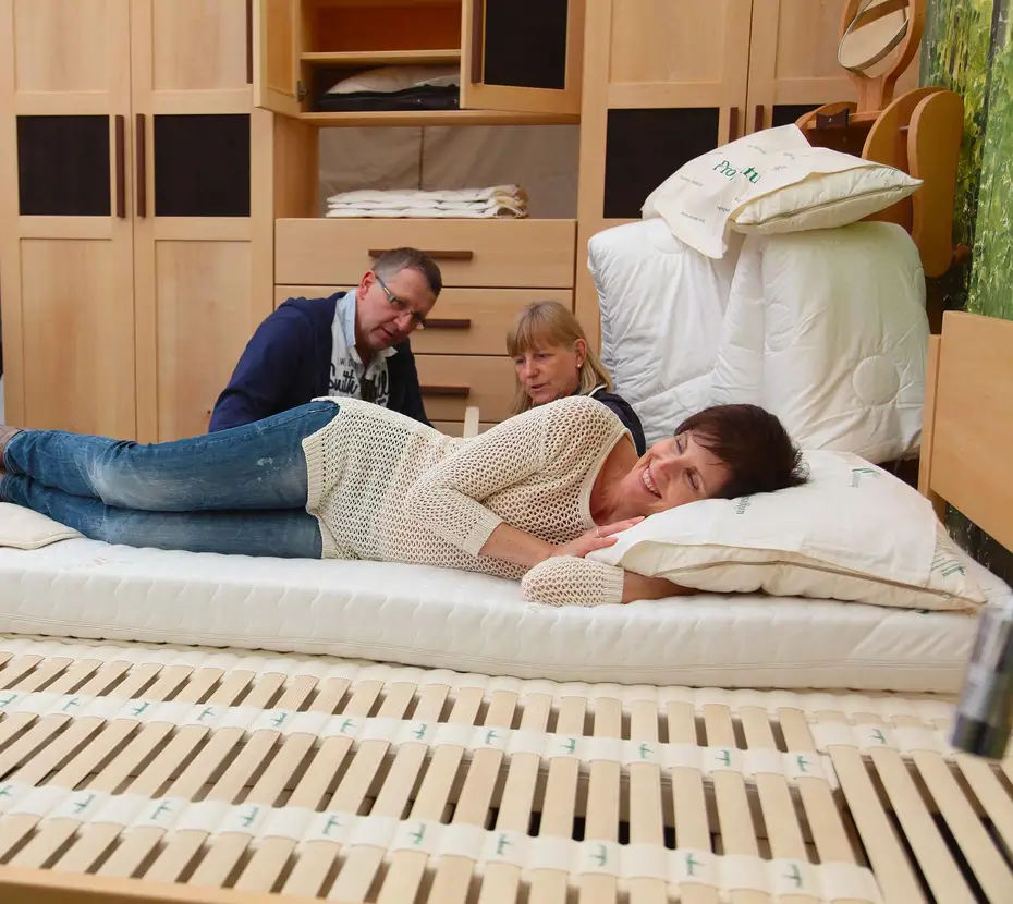 ProNaturaSchlafsystem in unserer Ausstellung 