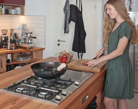 Gaskochfeld kombiniert mit Tepan Yaki 