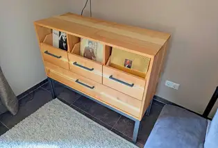 Schallplattenschrank Industrial Style