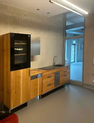 Massivholzküche im Industrial Style 